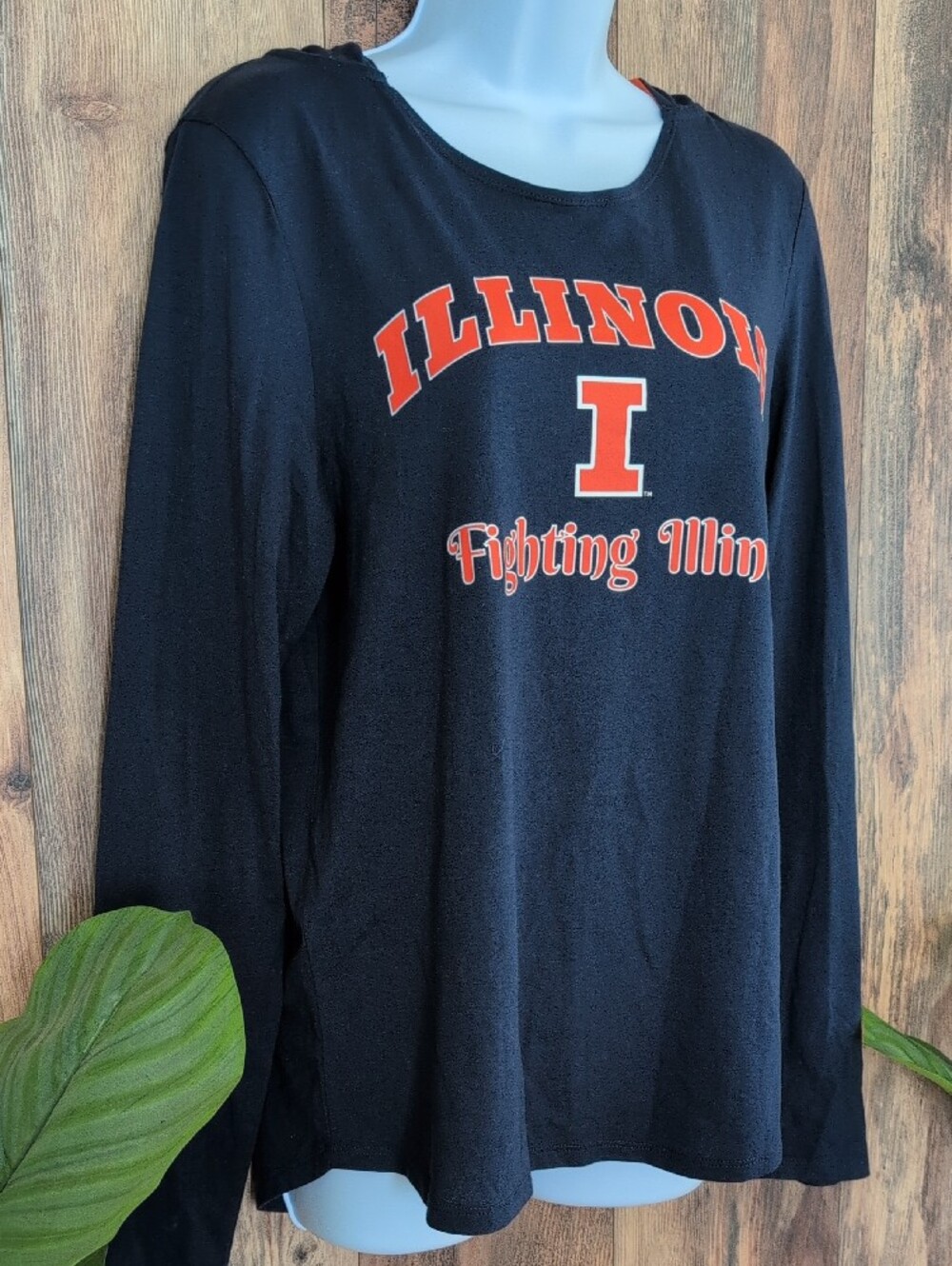 Colosseum Illinois Fighting Illini Long Sleeve Pullover Hoodie M         888A
